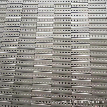 Stainless Steel Perforated Chain Driven Plate Conveyor Belt